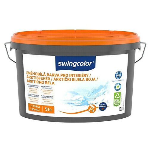 SWINGCOLOR Disperzija za notranje povr&amp;scaron;ine (5 l, Snežno bela, Primerno za alergike) Slike
