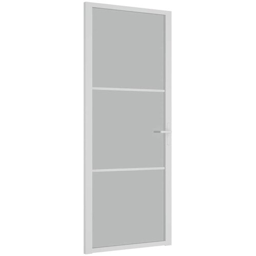  Unutarnja vrata 83 x 201,5 cm Bijela od mat stakla i aluminija Slike