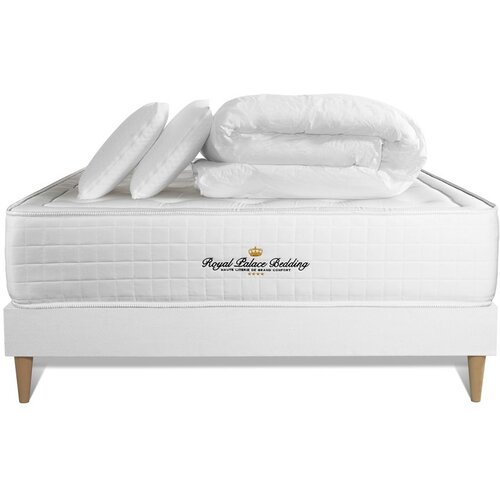 Royal Palace Bedding Kompletni paket za posteljo - Vzmetnica 140x190 cm + Vzmetni boksi z letvami (komplet) + 2 vzglavnika + Prevleka - Buckingham, (21613361) Cene