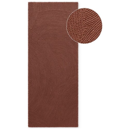 Hanse Home Ciglasta ručno rađena vunena staza 80x300 cm Calmio &ndash; Cijene
