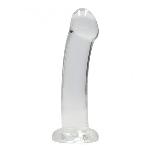 REALROCK Smooth Spot Dildo with Suction Cup 17cm Transparent Slike