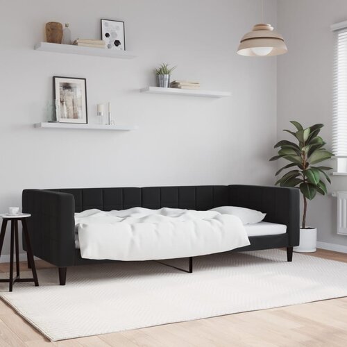  Dnevni krevet crni 90 x 190 cm bar&amp;scaron;unasti Slike