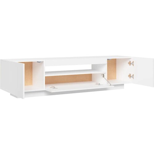  ormarić s LED svjetlima bijeli 160 x 35 x 40 cm Slike