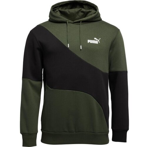 Puma Puloverji Sweat &agrave; capuche Power Cat vert Zelena Cene