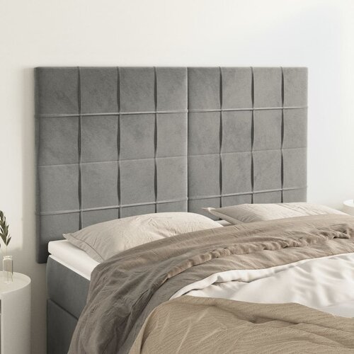  Uzglavlje svijetlosivo 144x5x118/128 cm bar&scaron;unasto Cijene