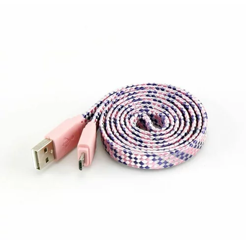 S Box kabel usb->micro usb m/m 1M colorfull blister roza