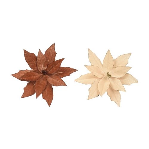 DEKOR DOM cvet - poinsettia on clip 35cm 701546 - kmg ( 045705 ) Cene