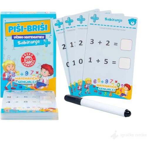  Edukativne kartice piši-briši SABIRANJE Cene