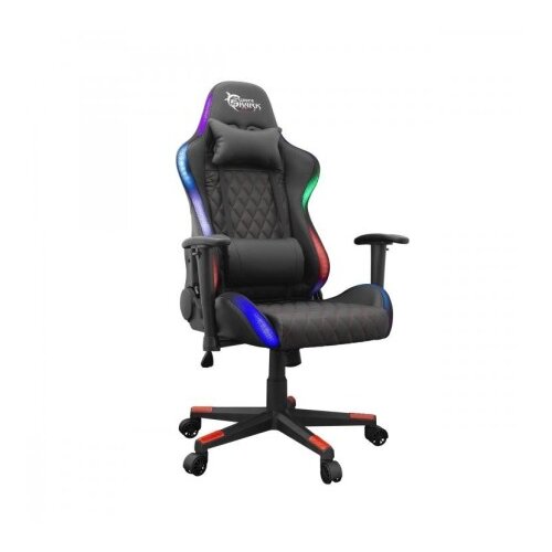 White Shark GAMING STOLICA THUNDERBOLT CRNA RGB Slike