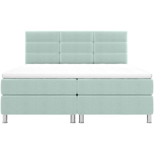 CARRYHOME POSTELJA Z VZMETNICO 160 cm x 200 cm , tekstil turkizna Slike