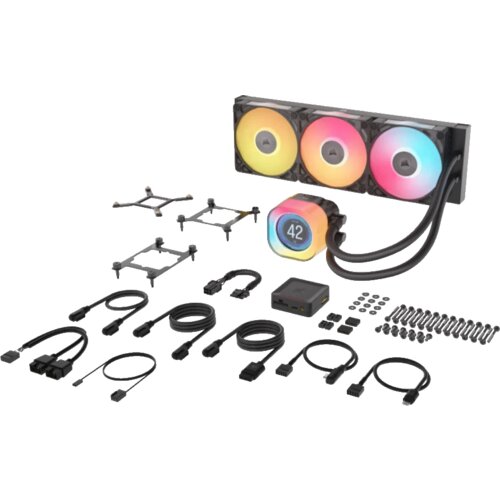 Corsair TITAN 360 RX LCD AIOLiquid CPU Cooler, Black,RX120LGA1851, LGA1700, AM5, AM4 Cijene