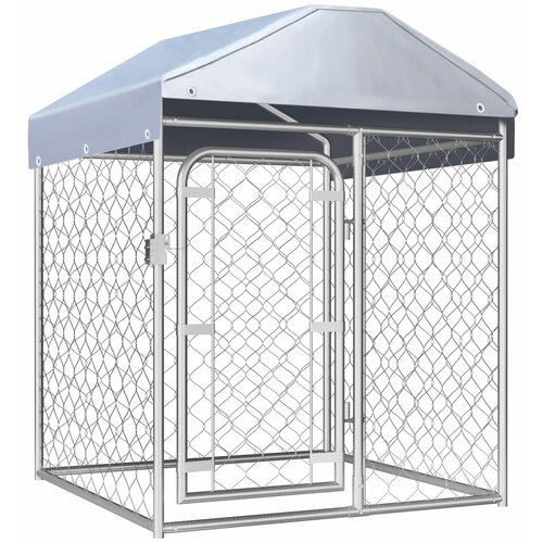  Vanjski kavez za pse s krovom 100 x 100 x 125 cm Slike
