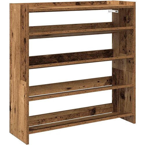 Maison Chic Regal za čevlje - Polica za čevlje starinski les 80x25x81 cm inženirski les, (21777405) Slike