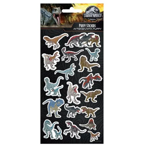 Luna Luna: Jurassic World 3D napih nalepka set na listu velikosti 10x22 cm Cene