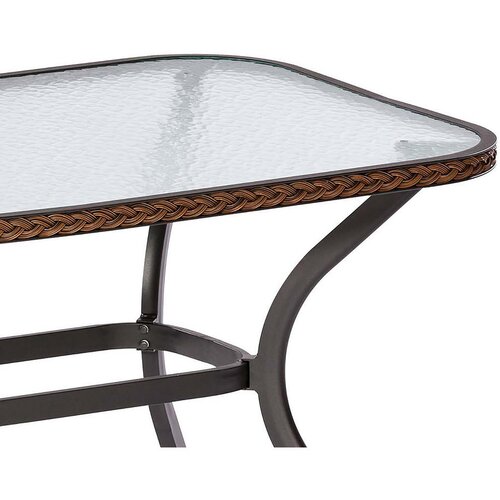 Gardenson VRTNA GARNITURA RAVENNA aluminij barve grafita, temno rjava Slike