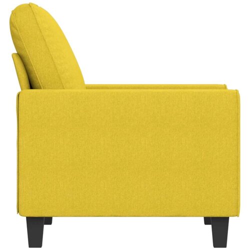  Fotelja Svjetložuta 60 cm od tkanine Slike