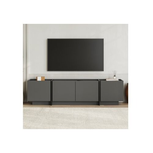 Hanah home polica za tv lowen anthracite black Cene