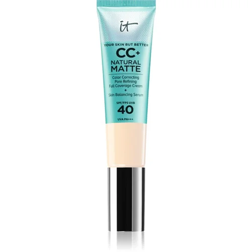 IT Cosmetics Your Skin But Better CC+ Cream Natural Matte matirajoči tekoči puder SPF 40 za ženske Fair Warm 32 ml