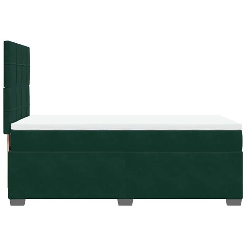 Box spring krevet s madracem tamnozeleni 90x200 cm bar&amp;scaron;unasti Slike