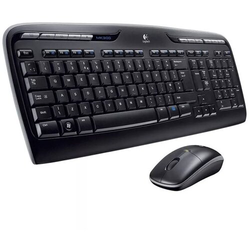 Logitech mK330 bežična tipkovnica i miš, crna Cene