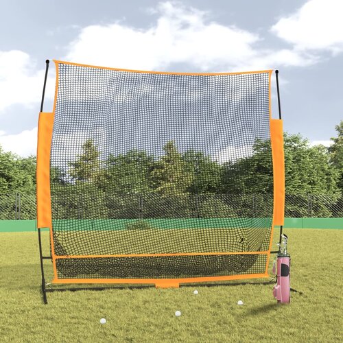 vidaXL Mreža za golf črna in oranžna 215x107x216 cm poliester Cene