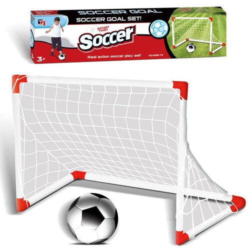  Set gol za fudbal sa loptom i pumpom, 85 x 60 x 42 cm Slike