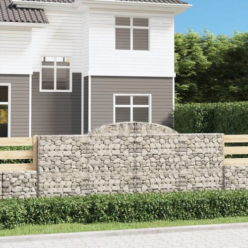  Obokane gabion košare 3 kosa 300x30x120/140 cm pocinkano železo Cene