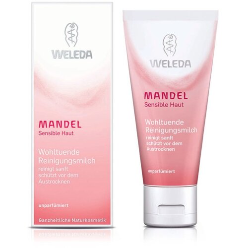 Weleda Almond Soothing mandljevo čistilno mleko za občutljivo kožo 75 ml za ženske Slike