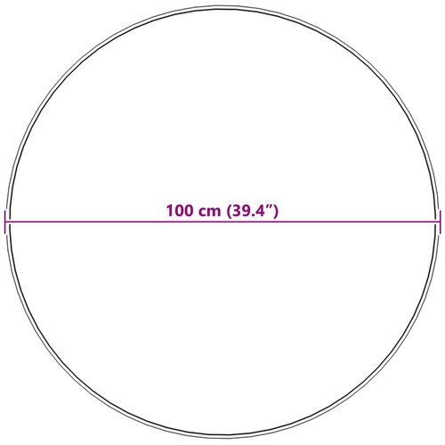  Tepih od umjetne ovčje kože TAFALLA Crna &amp;Oslash; 100 cm Poliester Slike