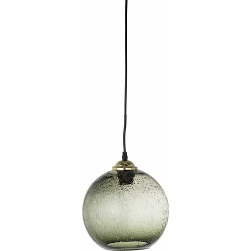 Bloomingville viseča luč alber iz stekla, z zračnimi mehurčki
