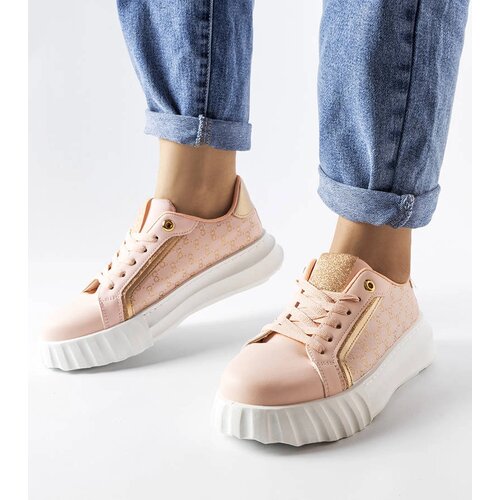 Gemre Pink platform sneakers Giuseppe Cene