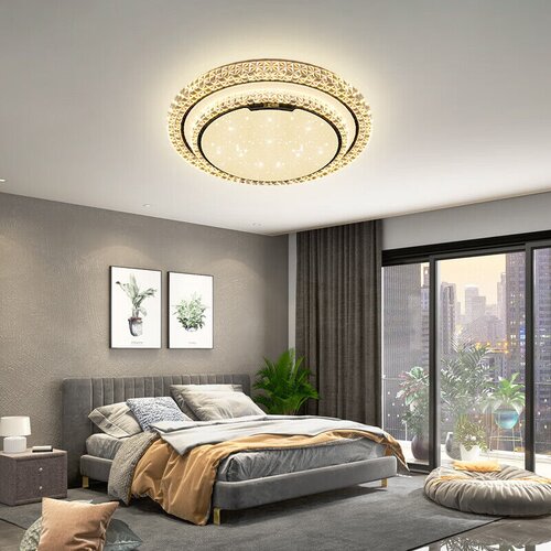  Sanxingzhaoming Pafonska lampa LED, 72 W, Bela Slike