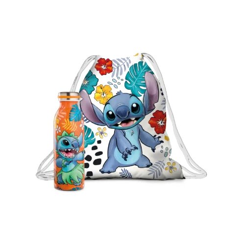 Egan Italy Set Termos + podesiva torba Lilo and Stitch, Narandžasti Cene