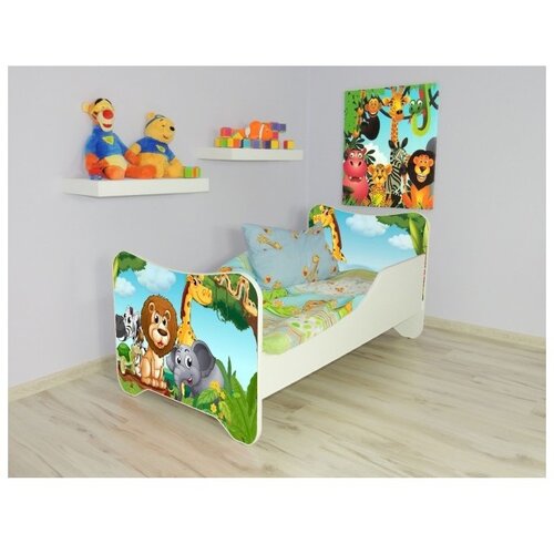 Made in Poland Dečiji krevet Happy Kitty – Africa 140x70 cm Cene