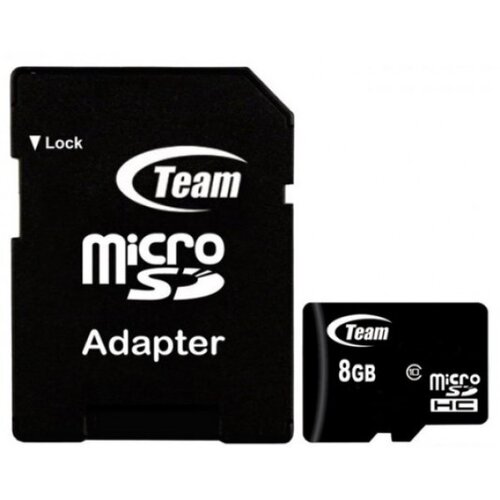 Team Group MICRO SDHC 8GB CLASS 10+SD Adapter TUSDH8GCL1003 memorijska kartica Cene