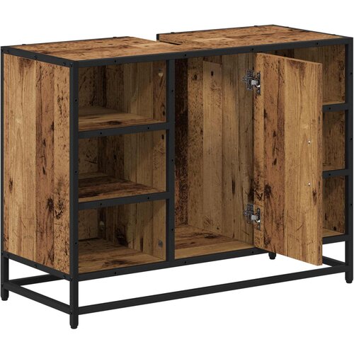  Kupaonski ormar Staro drvo 80 x 33 x 60 cm Konstruirano drvo Slike