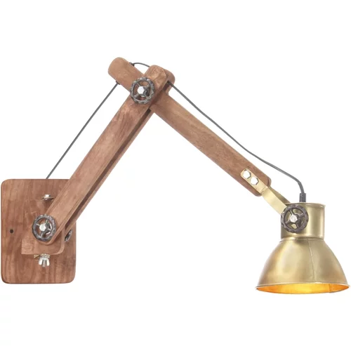 Zidna svjetiljka u industrijskom stilu mjedena okrugla E27