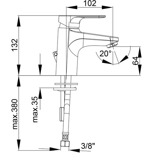 Unitas Infinity baterija za umivaonik niska 00004 Cene