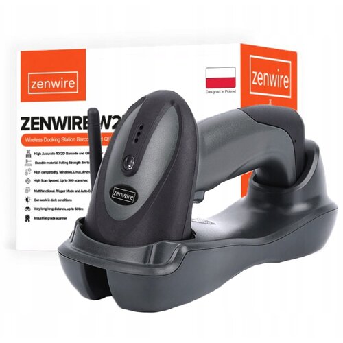 Zenwire W903 industrijski brezžični 1D čitalnik črtne kode s polnilno priklopno postajo, USB, doseg 500 m, 300 sken/s, (5000194447) Cene