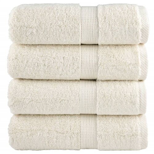 vidaXL Premium brisače za goste SOLUND 4 kosi kremne barve 30x50 cm 600 g/m&sup2;, (5000307717) Cene