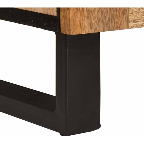 Highboard s ladicama Smeđa 40 x 33 x 110 cm Čvrsto drvo manga Slike