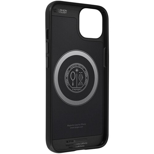 Spigen Ovitek Magsafe, odporen na udarce, za iPhone 13 Pro Max s crtastim ucinkom - crn, (20717800) Cene