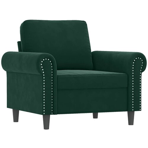  3-dijelni set sofa s jastucima tamnozeleni bar&amp;scaron;unasti Slike