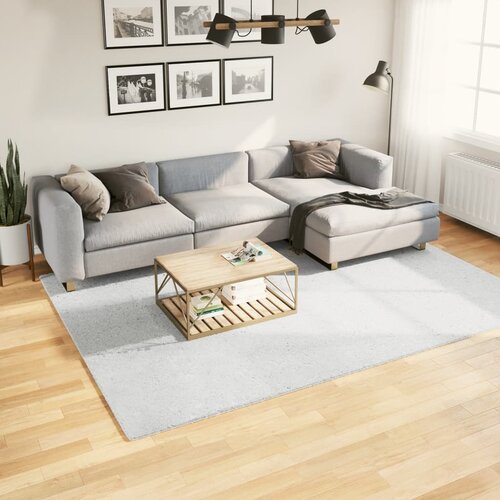 VidaXL Tepih OVIEDO kratkih vlakana sivi 200x280 cm Slike