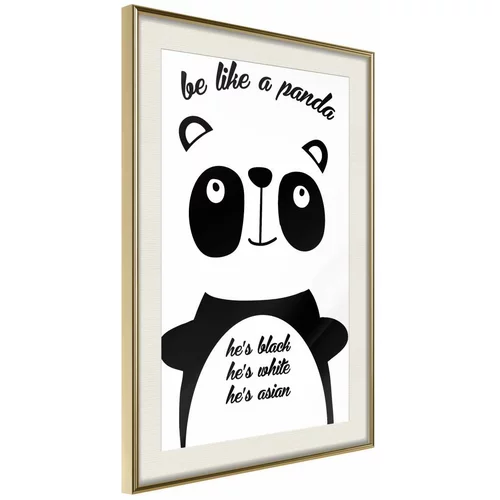 Poster - Tolerant Panda 40x60