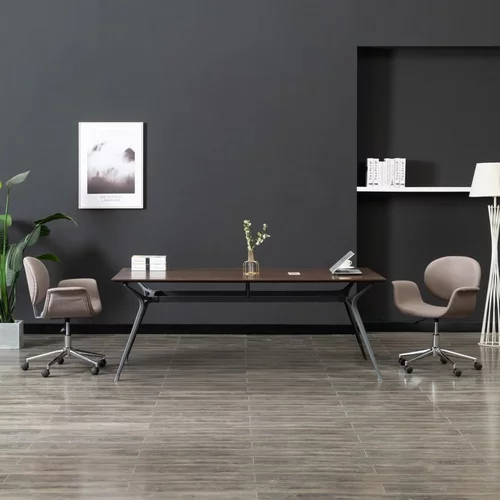 vidaXL Vrtljiv pisarniški stol taupe blago, (20669256)