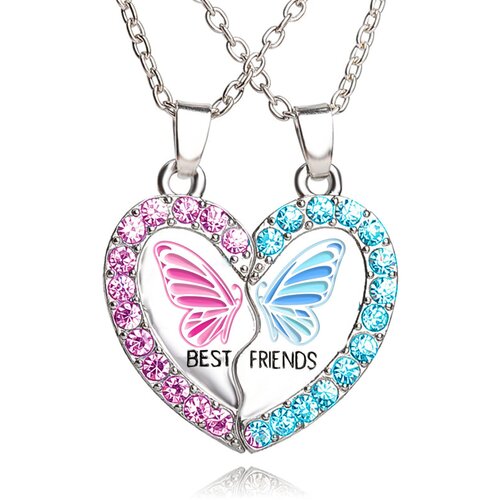 INF Puzzle ogrlica Srce Ogrlica Friendship 2 kom Silver, (21237767) Slike