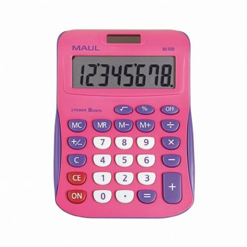 Maul stoni kalkulator MJ 550 junior, 8 cifara roze ( 05DGM2550I ) Slike