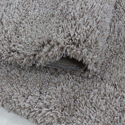 Ayyildiz Carpets Svjetlo smeđi okrugao tepih &amp;oslash; 80 cm Fluffy &amp;ndash; Slike