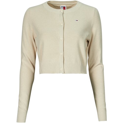 Tommy Jeans TJW CRP ESSENTIAL CARDIGAN Bež Slike